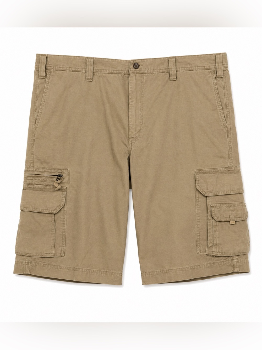 Eddie Bauer Men's‎ Cargo Shorts 46 Tall Khaki Beige 100% Cotton Utility
